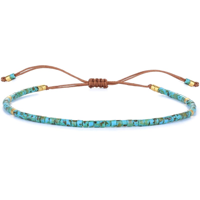 KELITCH Women Bracelets Seed Beaded Handmade Adjustable Chain Friendship Bracelets for Women - Image 1